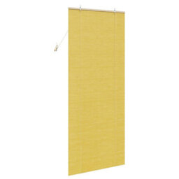 Berkfield Window Blinds & Shades With Curtains Manual Yellow Bamboo - thumbnail 5