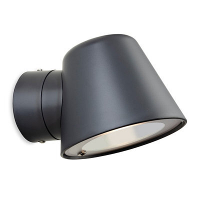 Luminosa Lighting Luminosa Cliff Resin Wall Light Graphite Ip44