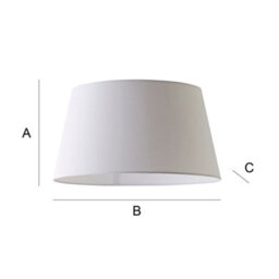 Valuelights Aspen Large White Tapered Ceiling Lamp Shade (D)45Cm - thumbnail 8