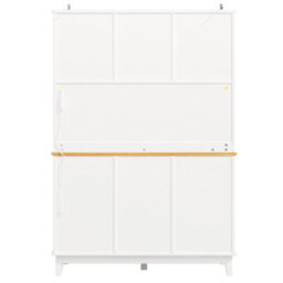 Abrihome Pantry Cabinet With App Controlled Led Lights, 180Cm Tall Kitchen Buffet Sideboard With 3 Drawers Adjustable Shelves For Kitchen - thumbnail 9