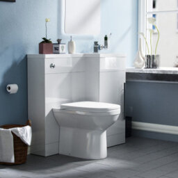 Nes Home 900 mm Rh Basin Sink Vanity Cabinet White Wc Unit Btw Toilet Melbourne - thumbnail 3
