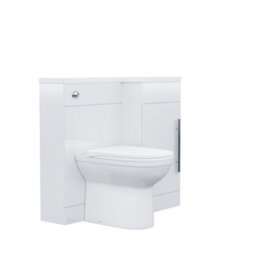 Nes Home 900 mm Rh Basin Sink Vanity Cabinet White Wc Unit Btw Toilet Melbourne - thumbnail 6