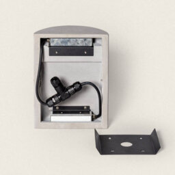 Edit Zalix Led Outdoor Flush Wall Light Stone Grey - thumbnail 6
