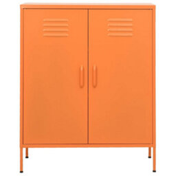 Vidaxl Storage Cabinet Orange 80X35X101.5 Cm Steel - thumbnail 3