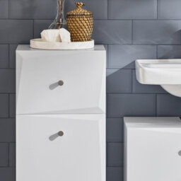 Sobuy Bzr93-W, Laundry Cabinet Laundry Chest Bathroom Storage Cabinet,white,w34Xd30Xh89.5 - thumbnail 5