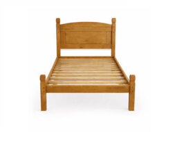 "Mercers Furniture Corona 3'0"" Single Low Foot End Bed Frame Solid Wood Pine Wooden Bedroom With Mexican Styling" - thumbnail 4