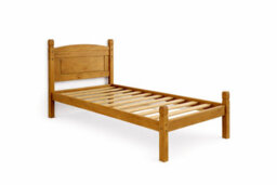"Mercers Furniture Corona 3'0"" Single Low Foot End Bed Frame Solid Wood Pine Wooden Bedroom With Mexican Styling" - thumbnail 3
