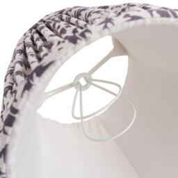 Loops Elegant Set Of 2 Handcrafted Pearl Grey Tapered Cylinder Lamp Shades - thumbnail 4