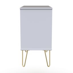 Diamond Ready Assembled Matt Indigo & White No Effect 3 Drawer Wide Chest (H)695mm (W)765mm (D)415mm - thumbnail 8