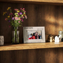 Happy Homewares Modern Collage Friends Themed Picture Frame In Brushed Silver Finish - thumbnail 7