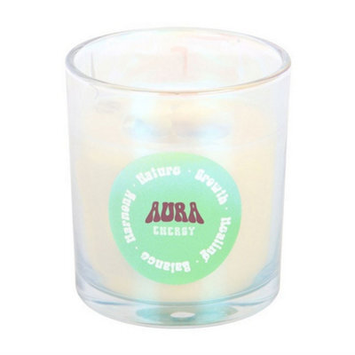 Something Different Aura Energy Lotus Mint Tea Scented Candle Green/white (One Size) - image 1