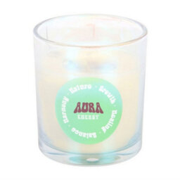 Something Different Aura Energy Lotus Mint Tea Scented Candle Green/white (One Size) - thumbnail 1