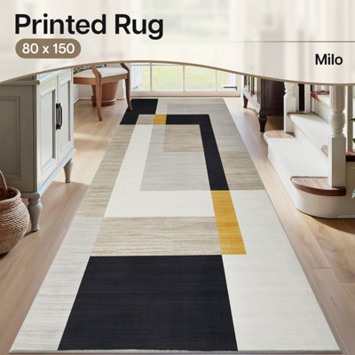 Ameha Milo Printed Rug  Super Soft Non Shading Hallway Large Floor Mats For Kids Bedroom Runner 80X150 Cm - image 1