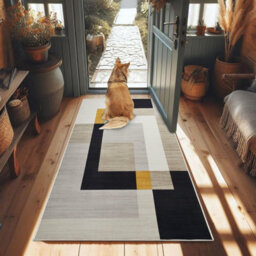 Ameha Milo Printed Rug  Super Soft Non Shading Hallway Large Floor Mats For Kids Bedroom Runner 80X150 Cm - thumbnail 4