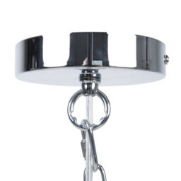Beliani Copper Disk Pendant Lamp 4-Light Industrial Art Deco, W50 X D50 X H158Cm - thumbnail 5