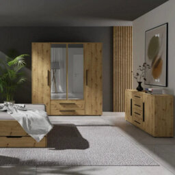 Arte Maxione 02 Chest Of Drawers 150Cm - Oak Artisan, Warm Woodgrain Storage - thumbnail 3