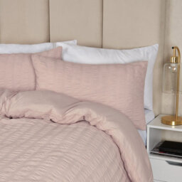 OHS Seersucker Duvet Cover With Pillowcase Bedding - thumbnail 3