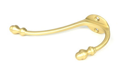 From the Anvil Satin Brass Hat & Coat Hook (Single)
