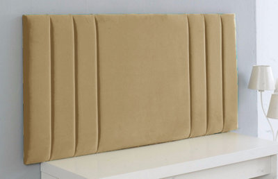 "Adore Designs Rio Plush Velvet 6Ft Super King 20"" Headboard - Coffee"