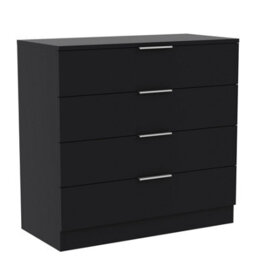 Lassic Vida Designs Trega Black 4 Drawer Chest Compact Space-Saving Bedroom Storage Unit, Engineered Wood (H)740mm X (W)660mm X (D)360mm - thumbnail 9