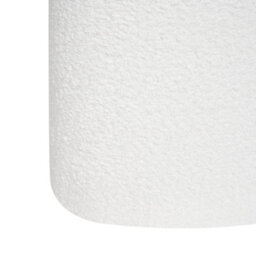 Wyld And Coco Heart-Shaped Pouffe In Off-White Chenille - Compact Accent Stool And Footrest, W40 X D33 X H44Cm - thumbnail 8