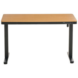 Beliani Electric Adjustable Standing Desk Penly Black/ Light Brown 120 Cm 60 Cm With Usb Port - thumbnail 5
