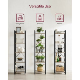 5-Tier Bookshelf, Bookcase, Shelving Unit - thumbnail 3