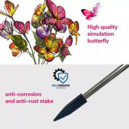 2Pcs Solar Butterfly Flower Garden Lights , Led Outdoor Stake Lights For Pathway And Garden Décor - thumbnail 6