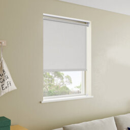 GoodHome Halo Corded Pearl Grey Daylight Roller Blind (W)90Cm (L)180Cm