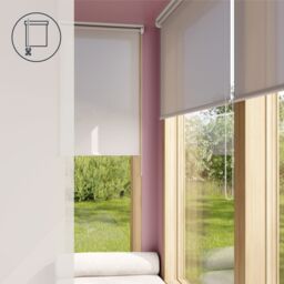 GoodHome Halo Corded Pearl Grey Daylight Roller Blind (W)90Cm (L)180Cm - thumbnail 8