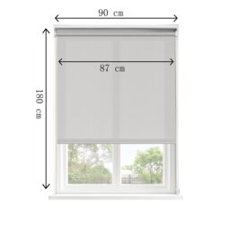 GoodHome Halo Corded Pearl Grey Daylight Roller Blind (W)90Cm (L)180Cm - thumbnail 6
