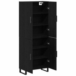 Berkfield Cabinets 2 Pcs Black Oak 69,5X34X180 Cm Engineered Wood - thumbnail 5