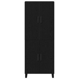 Berkfield Cabinets 2 Pcs Black Oak 69,5X34X180 Cm Engineered Wood - thumbnail 6