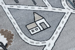 RugsX Carpet Fun Strade For Children, Street, Town Grey 140X190 Cm - thumbnail 5