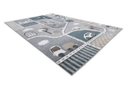 RugsX Carpet Fun Strade For Children, Street, Town Grey 140X190 Cm - thumbnail 3