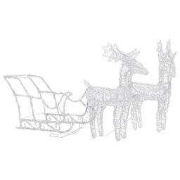 Walplus Reindeers & Sleigh Christmas Decoration 160 Leds 130 Cm Acrylic - thumbnail 3