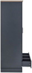 Gfw Kendal 3 Door 3 Drawer Wardrobe Slate Blue - thumbnail 8