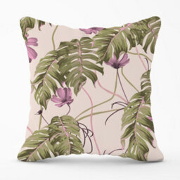 Warren Reed Designer Pink Cosmos Flowers Cushions 60Cm X 60Cm - thumbnail 1