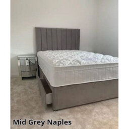 Stratus Interiors Oulton Wing Back Panel Headboard Divan Bed Optional Storage - Add Professional Assembly & Delivery- Double - 4 Drawer - thumbnail 3