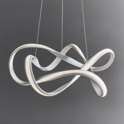 Luminosa Lighting Luminosa Synergy Led Ceiling Pendant Textured White & White Silicone - thumbnail 2