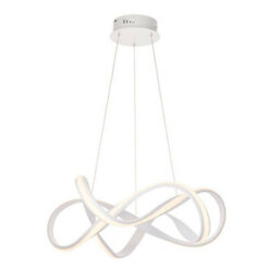 Luminosa Lighting Luminosa Synergy Led Ceiling Pendant Textured White & White Silicone - thumbnail 1