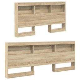 Berkfield Bookcase Bed Sonoma Oak 160X200 Cm Engineered Wood - thumbnail 5