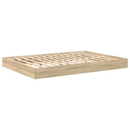 Berkfield Bookcase Bed Sonoma Oak 160X200 Cm Engineered Wood - thumbnail 4
