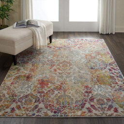Ivoryorange Traditional Easy To Clean Floral Rug For Dining Room Bedroom And Living Room-71 X 244Cm (Runner) - thumbnail 3