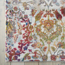 Ivoryorange Traditional Easy To Clean Floral Rug For Dining Room Bedroom And Living Room-71 X 244Cm (Runner) - thumbnail 9