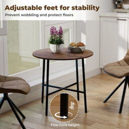 80Cm Round Dining Table Metal Base - thumbnail 6