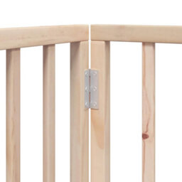Walplus Poplar Wood Dog Gate With Door Foldable 15 Panels 750 Cm - thumbnail 9