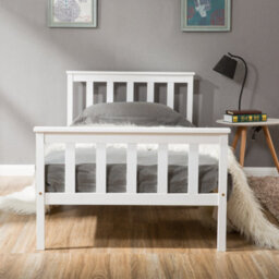 Single Bed White 3Ft Solid Pine Wooden Bed Frame For Adults, Kids 190 X 90 Cm (3Ft) - thumbnail 3