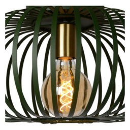 Lucide Manuela Vintage Flush Ceiling Light 39.5Cm- 1Xe27 - Green - thumbnail 6