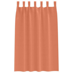 Berkfield Curtains With Curtains 2 Pcs Terracotta Polyester - thumbnail 3